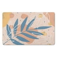 thumbnail image 1 of Elegant & Washable 20x32 inch Pink Boho Bath Mat - Non-Slip Bathroom Rugs with Abstract Plant Art Design!, 1 of 5