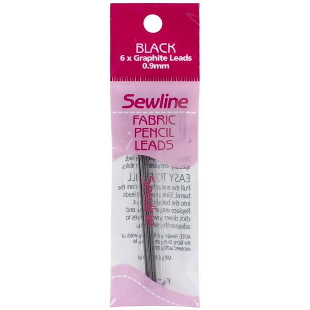 Sewline Tissu Crayon Céramique Plomb Recharge Noir Fab50006 6 Comte