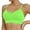 Green, variant on Krdevn Women's Seamless Sports Bra Wireless Shockproof Yoga Bra with Adjustable Straps,L