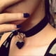thumbnail image 5 of Collar Gótico Punk Para Mujer, Gargantilla De Corazón De Cuero Pu Ajustable A La Moda, Joyería De Hip Hop Monstrate AP007456-03, 5 of 6