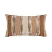 Haven Textured Striped Lumbar Decorative Pillow - Shiraleah