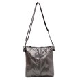 thumbnail image 2 of Bolsa bandolera acolchado de algodón bandolera acolchado de mano para mujer (Gris) Ehuebsd  Para estrenar, 2 of 6