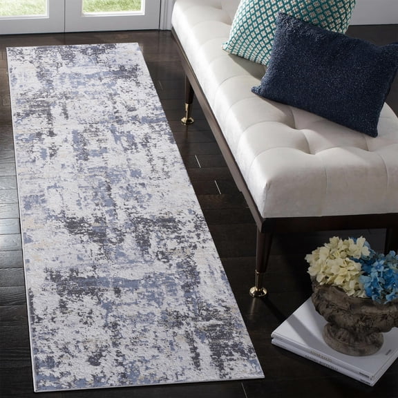 2X8ft Long Abstract Hallway Runner Rug,Vintage Soft Stain Resistant Floor Carpet