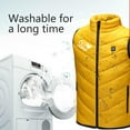 thumbnail image 5 of Busydd Heated Vest for Kids Electric USB Rechargeable Heated Vest Winter Warm Sleeveless Heated Jackets with 3 Heating Levels 2 Heating Zones Fashion Heart Print Zipper Heated Vest with Pockets, 5 of 9