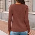 thumbnail image 6 of SUNBS Long Sleeve Shirts for Women Tunic V Neck Button Top Dressy Casual Business Blouses, 6 of 9