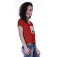 thumbnail image 4 of Moomaya T-shirt à Manches Courtes pour Femmes avec Col Rond, Écusson à Paillettes, Coupe Décontractée - 98, 4 of 7