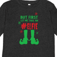 thumbnail image 4 of Inktastic Let Me Take an Elfie, Elf Shoes, Snow, Christmas Boys or Girls Long Sleeve Toddler T-Shirt, 4 of 5