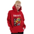 thumbnail image 3 of Santa Smurfette Too Cute Christmas Hoodie Sweatshirt Women Brisco Brands M, 3 of 6
