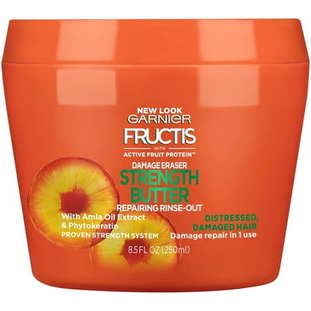 Fructis Damage Eraser Strength Reconstructing Butter Hair Mask For Distressed, Damaged Hair, 8.5 fl