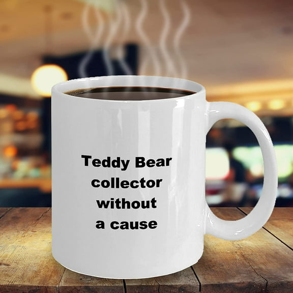 Teddy Bear Coffee Mug, Bear Collector Cup, Novelty Teddy Bear Mug,