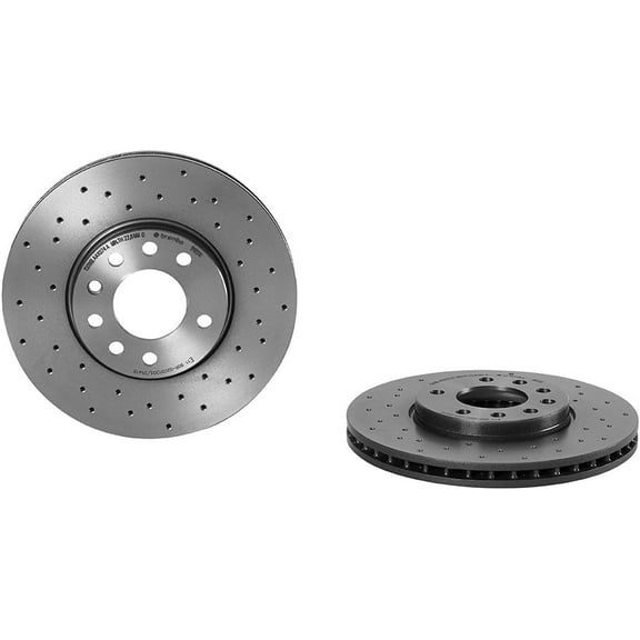 Brembo OE Part Number 09.9165.1X UV Coated Front Rotor for Saab 9-3 (2003-2009)