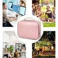 thumbnail image 6 of Mziart Insulated Lunch Bag for Women, Cute Bento Lunch Box Containers Reusable PU Leather Portable Lunch Tote Lunch Cooler for Work Picnic Travel (Pink), 6 of 9