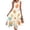 Beige, variant on Women's Casual Easter Dress, Round Neck Sleeveless Floral Print Irregular Hem Midi Dress, Spring Church, Garden Party, Brunch Outfit,Beige L