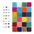 thumbnail image 1 of jifeng 14400pcs Perles Rondes en Verre Lâches, Petites Perles Multicolores Perles Rondes d'Artisanat,, 1 of 9