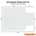 thumbnail image 3 of GPED Office Chair Mat for Carpet, 36" x 48" Carpet Protector Mat, Sturdy Carpet Chair Mat with Studs for Office, Home and Gaming Floor, 3 of 9