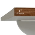 thumbnail image 6 of BIGWOO Farmhouse 2 Sliding Barn Door Kitchen Island with Power Outlet and Drop Leaf for Home Kitchen and Dining Room, White, 6 of 9