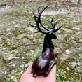 thumbnail image 3 of Pure Copper sitting deer Statue Sculpture, Brass deer Statuette Figurine Modern Home Decor Office Lucky Feng Shui statue Ornaments Crafts, 3 of 8