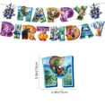 thumbnail image 2 of Zootopia Judy Nick Anime Cartoon Birthday Party Decorations Bundle Includes Banner, 12 Mini Cupcake Toppers, 1 Large Cake Topper & 16 Latex Balloons, 2 of 4