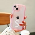 thumbnail image 3 of TIANLI Compatible with iPhone 13 Case: A-Z Initials Personalized Apple iPhone 13 Case for Girl, Kawaii Stylish Protective iPhone 13 Case for Women - Pink I, 3 of 7