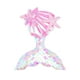 thumbnail image 2 of Pinzas para el cabello con forma de cola de sirena para niñas y horquillas con forma de concha marina, lentejuelas, tela brillante, pasadores para el cabello, accesorios para el cabello para niñas., 2 of 2
