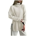 thumbnail image 2 of Womens Sherpa Vest Casual Warm Fuzzy Faux Shearling Vest Sleeveless Fleece Jacket Pockets Teddy Coat Gilet for Winter 14-White L, 2 of 5