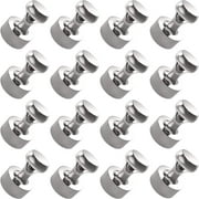 FINDMAG 16 Pcs Magnetic Push Pins, Thumb Tacks, Refrigerator Fridge Magnets, Whiteboard Magnets for School, Home,