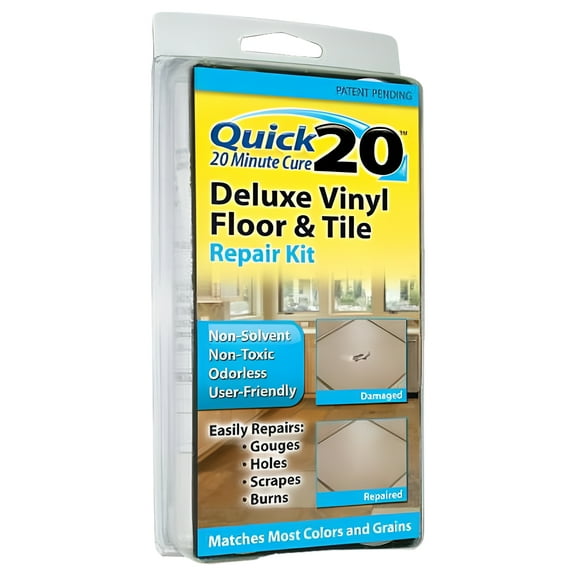 Liquid Leather Quick 20 Vinyl Floor & Tile Repair Kit – Multi-Color, Standard Pattern, for Kitchen & Bathroom Use (20-689)