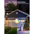 thumbnail image 2 of 100M 1000LED Luces Navideñas Cambio de Color, Blanco Cálido y Multicolor, Temporizador y Memoria, IP65 Impermeable, 11 Modos con Remoto, Para Navidad, Halloween, Cumpleaños, Fiesta, Boda, 2 of 7