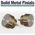 thumbnail image 5 of 2 Pack Antique Bronze Curtain Rods for Windows 66 to 120 Inches Adjustable Length Heavy Duty 1" Diameter Window Curtain Rod with Solid Metal Finials for Outdoor Farmhouse Bedroom Kitchen Living Room, 5 of 15