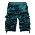 thumbnail image 2 of Dihao george Cargo Shorts for Men Clearance Plus Size Camouflage Printing Bermuda Shorts Men's Shorts Multi Pockets Cargo Pants Loose Casual Pants Straight Leg Pants, 2 of 3