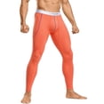 thumbnail image 4 of TANBOM Men's Nylon Thermal Pants Big Pouch Stylish Design Comfort Warmth Elasticity Breathability Orange XL, 4 of 9
