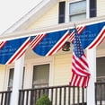thumbnail image 6 of Beautynvta 4th of July Fan Flag, Half Round Shaped Patriotic Banner, American Flag Decoration Bunting for Outdoor, Porch, Yard, or Independence Day Decoration, 6 of 8