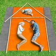 thumbnail image 4 of ZHAOCHENG Manta de picnic para playa, manta de picnic extralarganket impermeable, resistente a la arena y al agua con 4 clavos fijos, bordes reforzados para playa, camping, 4 of 5