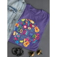 thumbnail image 3 of Cinco De Mayo Cluttered Party Shaped T-Shirt Women -Image by Shutterstock, Female 3X-Large, 3 of 4