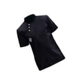 thumbnail image 1 of transemion Chef Jacket Short Sleeve Cooking Clothes Simple Chef Coat for Restaurant Black XL, 1 of 9