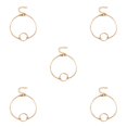 thumbnail image 2 of Tobillera elegante sweethay aleación resistente Oro plata 5Conjunto, 2 of 6