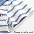 thumbnail image 5 of Toddler Girls Navy Stripe Cotton Dress Breathable Wear Reinforced Stitching Quick Changing Detail, 5 of 9