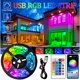 thumbnail image 2 of Tira De Luz LED RGB 2835 USB Flexible Lámpara Cinta Infrarroja Bluetooth Control DC5V TV Retroiluminación Fiesta Dormitorio Decoración Luces, 2 of 4