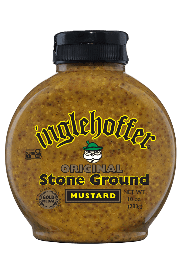 Inglehoffer Original Stone Ground Mustard, Squeeze Bottle, 10 oz