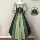 thumbnail image 2 of Medieval Costume Women's Short Sleeve Gothic Dress Halloween Carnival Costume Vintage Party Dress Prom Dress Medieval Dress Women's Cocktail Dress, 2 of 5