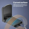 thumbnail image 3 of Reliable Earphone Rack Foldable Headsets Wall Mount Bracket Holder Easy Installation without Drilling for Game Player, 3 of 7