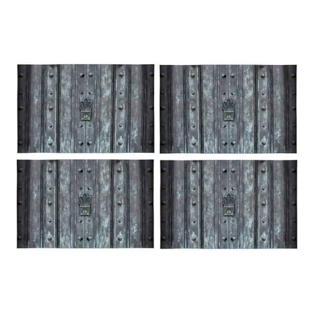 Mkhert Grunge Old Solid Iron Protected Door Ancient Structure Placemats Table Mats For Dining Room Kitchen Decoration 12x18 Inch Set Of 4 Mkhert Grunge Old Solid Iron Protected Door Ancient Structure Placemats Table Mats For Dining Room Kitchen Decoration 12x18 Inch Set Of 4