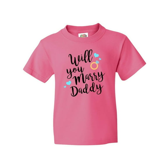 Inktastic Will You Marry Daddy-ring Youth T-Shirt