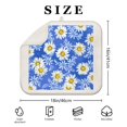 thumbnail image 4 of Summer Kitchen Dish Drying Mat with Daisy Pattern Microfiber Drainer Pad for Dishes Absorbent Floral Rack Mat Foldable 16x18 Inch, 4 of 7