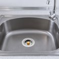 thumbnail image 1 of Prensa de fregadero para desagüe de núcleo sin obstrucciones, recogedor de alimentos universal, práctico tapón de cesta de drenaje mejorado para baño Oro, 1 of 8