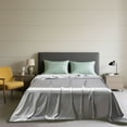 thumbnail image 4 of Silk Bedding Sheets, Washable Bed Sheet, Solid Color Luxury Satin Bed Cover, Easy Care, 206x224cm, Multiple Colors, Soft and Durable, Bed Linen for Comfortable Sleep, 4 of 7