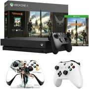 Microsoft Xbox One X 1TB Console w/ Tom Clancy's The Division 2 Bundle (CYV-00255) + Microsoft Xbox Wireless Controller, White + XBOX ONE Official Quantum Break Controller Stand