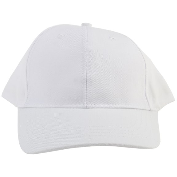 Baseball Cap - White, Adjustable Size