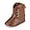 Brown, variant on Leather Western Wide Boots Cowboy Bootie Soft Sole Non-Slip Crib Shoes for Baby Infant Toddler Girls Boys Newborn