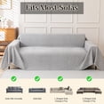 thumbnail image 6 of Jessy Home Sofa Cover Slipcover Couch Cover Protector Durable Multi-Function Furniture Cover for Pets Dogs Cats Home Decor Sofa Covers for Living Room 71"x 134"Light Gray, 6 of 9